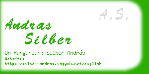andras silber business card